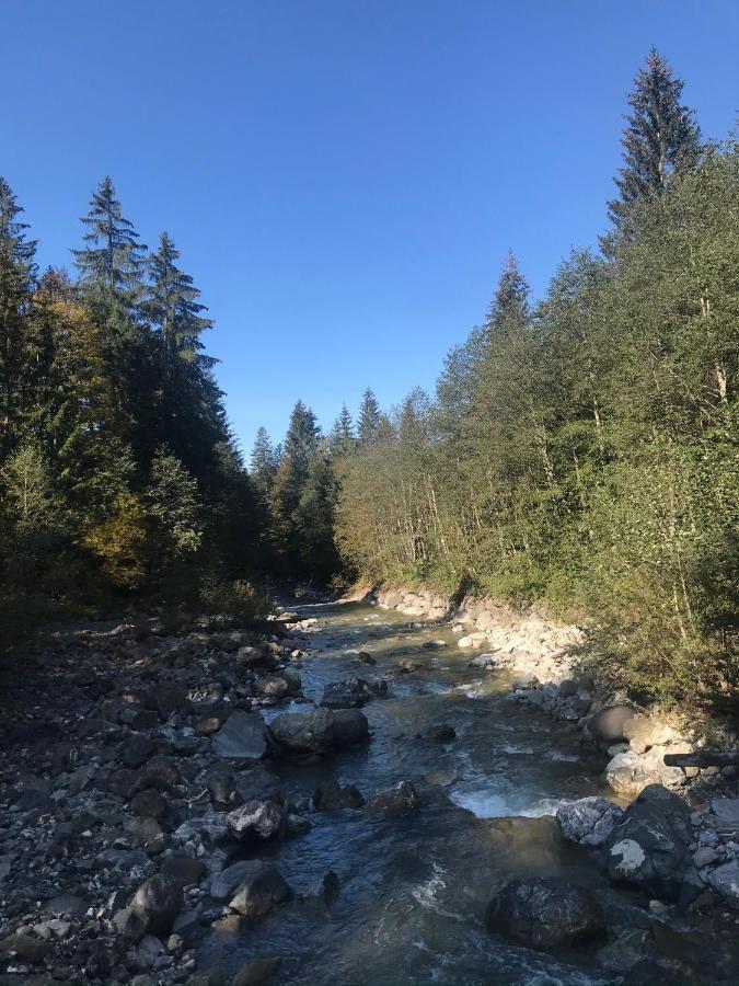 Kleine Ferienwohnung Am Rande Der Wildnis Sibratsgfäll Kültér fotó
